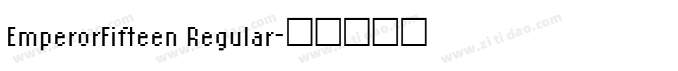 EmperorFifteen Regular字体转换